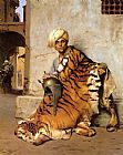 Pelt Merchant of Cairo by Jean-Leon Gerome